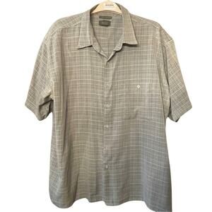 Bruno sueded microfiber short sleeve shirt gray comfortable size xxxl